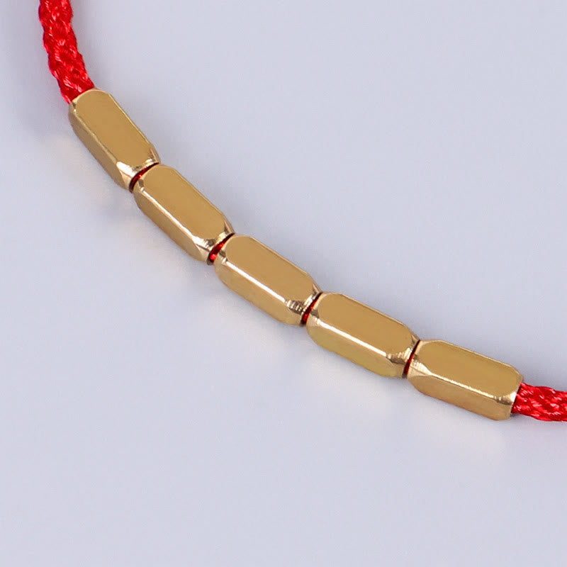 Fortune Jewel Handcrafted Copper Bead Protection Braided String Bracelet