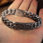 Fortune Jewel Vintage Patterns Engraved Healing Bracelet