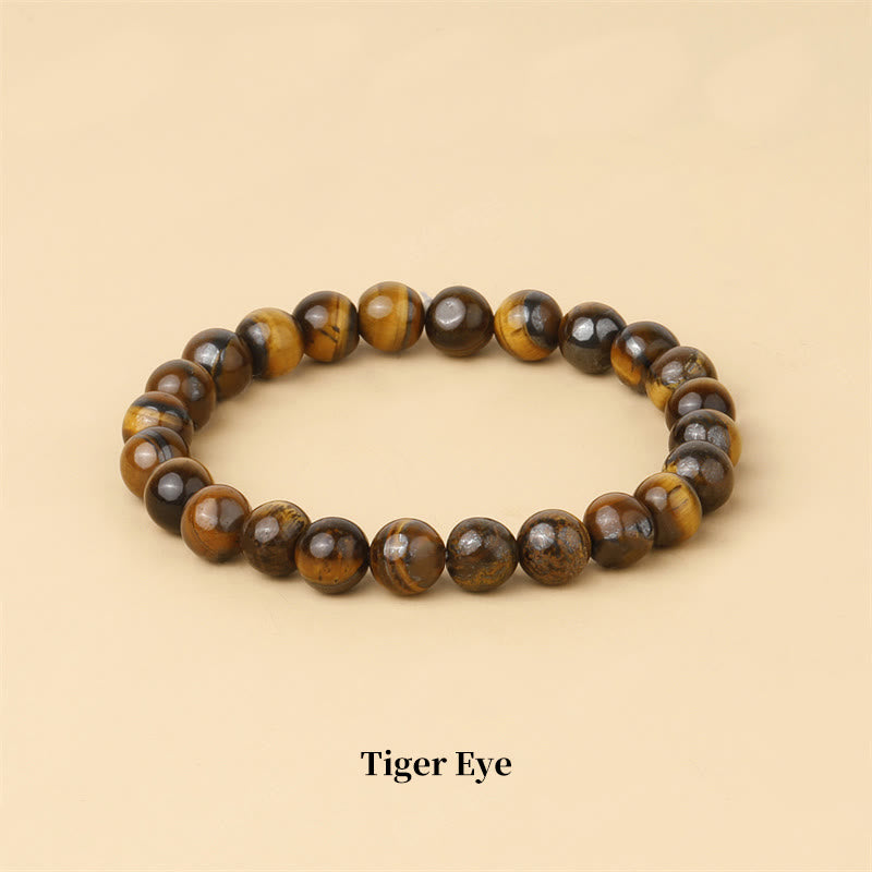 Fortune Jewel Natural Stone Quartz Healing Beads Bracelet