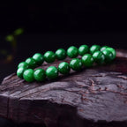 Fortune Jewel Cyan Jade Bead Calm Harmony Bracelet