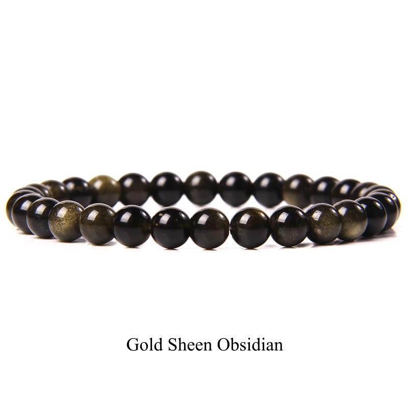 Fortune Jewel Natural Stone Quartz Healing Beads Bracelet