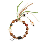 Fortune Jewel Lightning Strike Wood Bodhi Seed Cat Paw Claw Auspiciousness Protection Tassel Bracelet