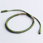 Fortune Jewel 3Pcs Tibetan Handmade Multicolored Luck King Kong Knot Auspiciousness Bracelet