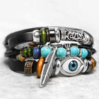 Fortune Jewel Tibetan Turquoise Evil Eye Purification Bracelet