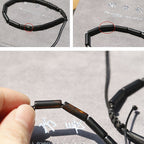 Fortune Jewel Black Onyx Bead Support Protection Bracelet