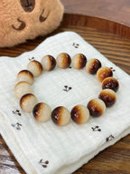 Charcoal-Fired Premium Bodhi Bead Bracelet for Fidgeting 14mm