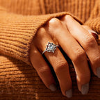 Fortune Jewel Sterling Silver Lotus Zircon Blessing Protection Ring