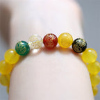 Fortune Jewel Five Elements God of Wealth Various Agate Crystal Wealth Bracelet