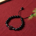 Fortune Jewel Small Leaf Red Sandalwood Sooth Bracelet