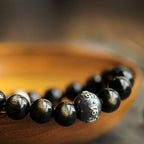 Fortune Jewel Chinese Zodiac Natal Buddha Obsidian Purification Bracelet