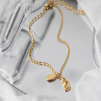 Fortune Jewel 18k Gold Plated Copper Lucky Gourd Design Wealth Buckle Anklet