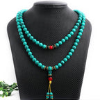 Fortune Jewel Tibetan Turquoise Healing Mala Bracelet