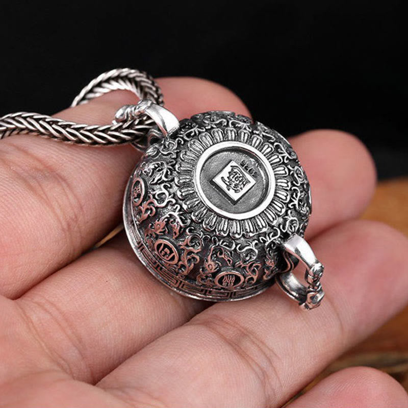 Fortune Jewel Treasure Bowl Copper Coin Ingots Wealth Necklace Pendant