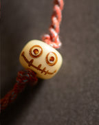 Handmade Rope Tibetan Dzi Bead Pendant