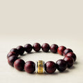 Fortune Jewel Small Leaf Red Sandalwood Amulet Protection Bracelet