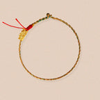 Fortune Jewel Year of the Dragon Handmade Colorful Dragon Carved Success Braided Bracelet