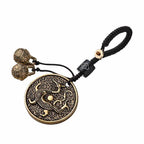 Fortune Jewel Four Symbols Azure Dragon White Tiger Vermilion Bird Black Tortoise Key Chain Fortune Jewel