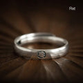 Fortune Jewel 925 Sterling Silver Chinese Zodiac Natal Buddha Blessing Couple Ring