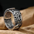 Fortune Jewel Guan Gong Auspicious Clouds Amulet Wealth Ring