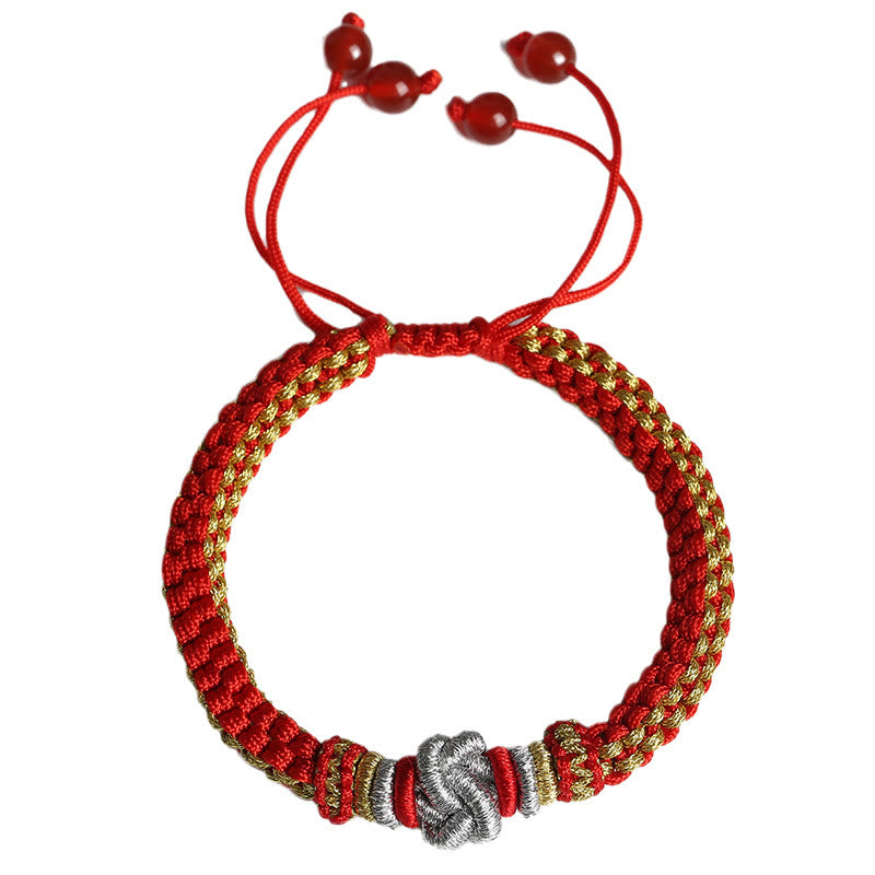 Fortune Jewel Colorful Rope True Love Knot Luck Handmade Bracelet