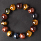 Fortune Jewel Natural Tiger Eye Positive Protection Bracelet