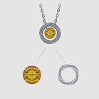 Fortune Jewel Mobius Lucky Bead Copper Wealth Necklace Pendant