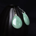 Fortune Jewel Natural Aventurine Dangle Healing Drop Earrings