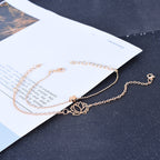 Fortune Jewel 2Pcs Lotus Flower Love Heart Enlightenment Bracelet