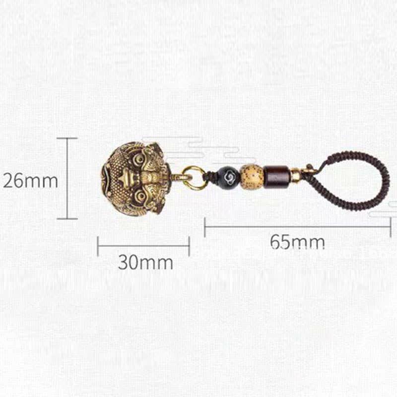 Fortune Jewel PiXiu Wealth Copper Key Chain