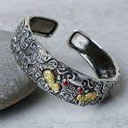 Fortune Jewel FengShui Engraving PiXiu Blessing Bracelet Bangle