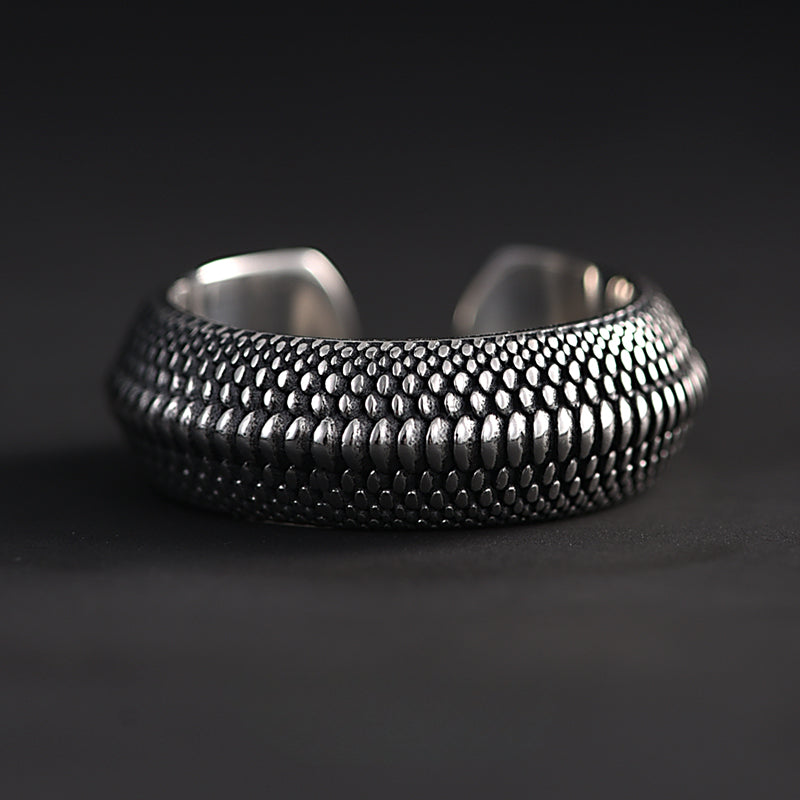 Buddha3bodhi 925 Silver Dragon Scale Ring