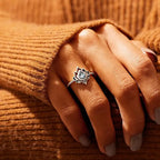 Fortune Jewel 925 Sterling Silver Lotus Zircon Blessing Protection Ring Fortune Jewel