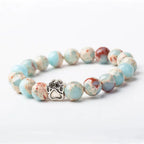 Indian Agate Green Agate Dog Paw Positive Calm Bracelet Fortune Jewel
