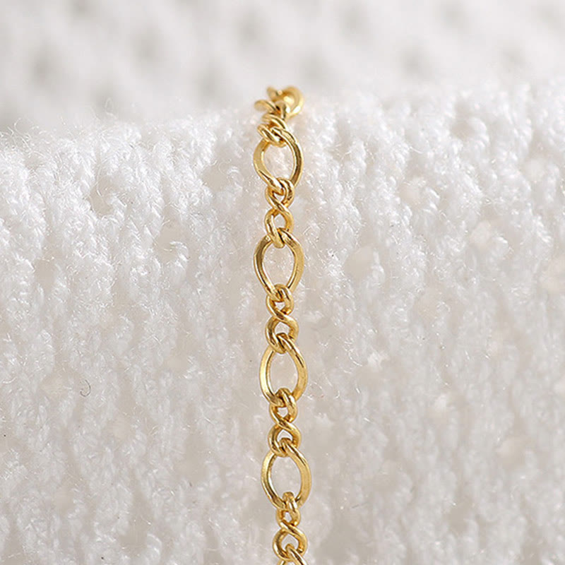Fortune Jewel 14k Gold Plated Natural Moonstone Healing Love Bracelet