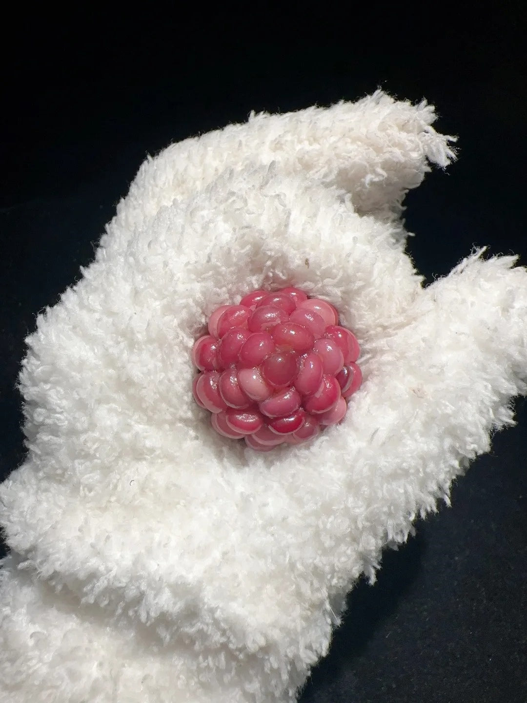 Juicy Ruby Red Natural Corn Charm