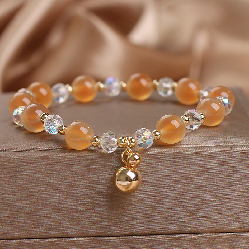Fortune Jewel Candy Agate Healing Harmony Bead Charm Bracelet