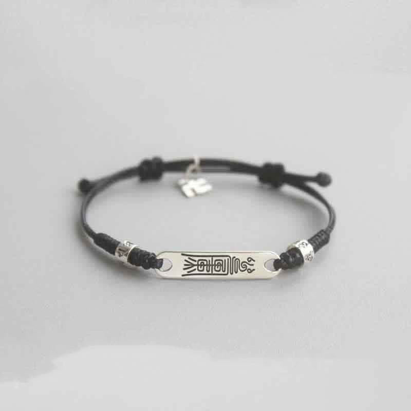 Fortune Jewel 925 Sterling Silver Red String Luck Strength Braid Bracelet
