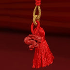 Fortune Jewel Natural Cinnabar Dragon Blessing Red String Belly Chain