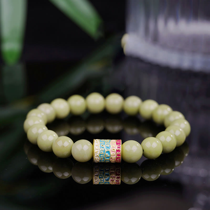 Fortune Jewel Natural Alashan Agate Encourage Bracelet