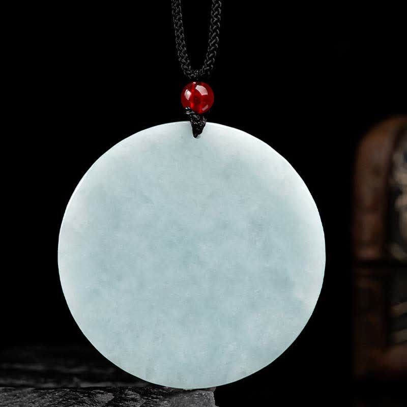 Fortune Jewel Chinese Zodiac Dragon Jade Success Amulet String Necklace