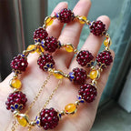Fortune Jewel Tibetan Garnet Calm Bracelet