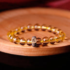 Fortune Jewel 925 Sterling Silver Chinese Zodiac Natal Buddha Citrine Protection Bracelet