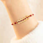 Fortune Jewel Copper Coin Fortune Tree Luck Strength Braided Bracelet