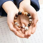 Fortune Jewel Bodhi Seed Lotus Wisdom Peace Wrist Mala Bracelet