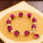 Fortune Jewel Red Tiger Eye PiXiu Fox Protection Self Confidence Bracelet