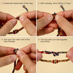Fortune Jewel Handmade Dragon Boat Festival Luck Colorful Rope Child Adult Bracelet