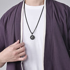 Fortune Jewel Bagua Yin Yang Titanium Steel Balance Necklace Pendant Fortune Jewel