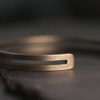 Fortune Jewel Rustic Copper Luck Viking Cuff Bracelet