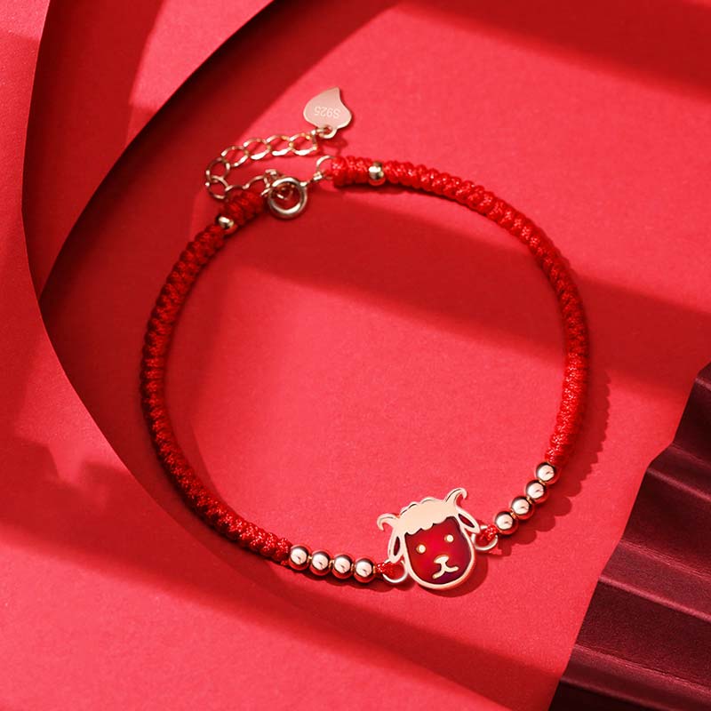 Fortune Jewel 12 Chinese Zodiac Lucky Red String Bracelet
