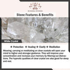 Fortune Jewel Natural Quartz Love Heart Healing Beads Bracelet